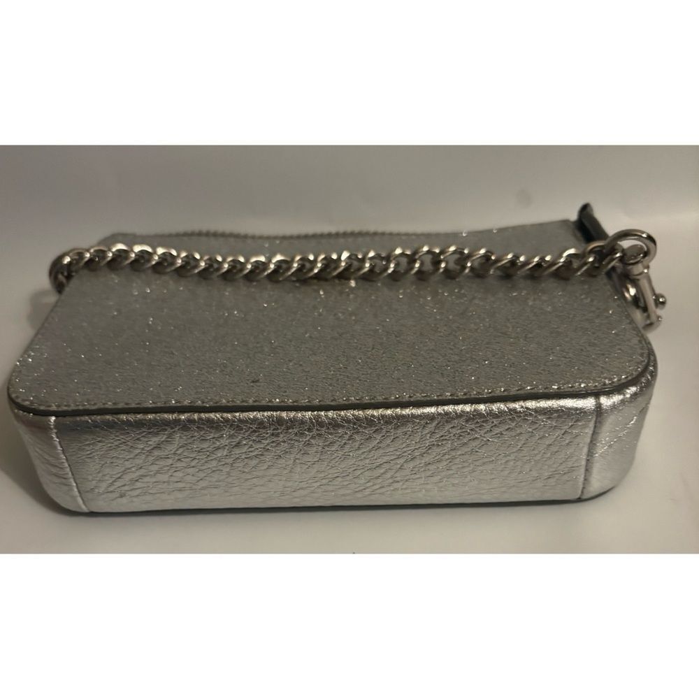 Coach Silver Glitter Wristlet Clutch - Picture 6 of 10